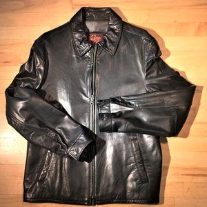 REMY lambskin leather coat, Black, size 42, NWOT